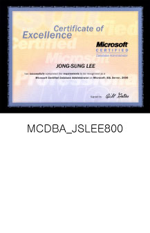 MCDBA_JSLEE800